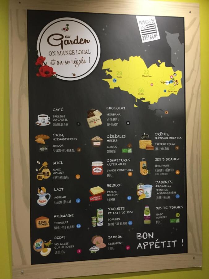 Garden Apparts Rennes Centre Gare エクステリア 写真